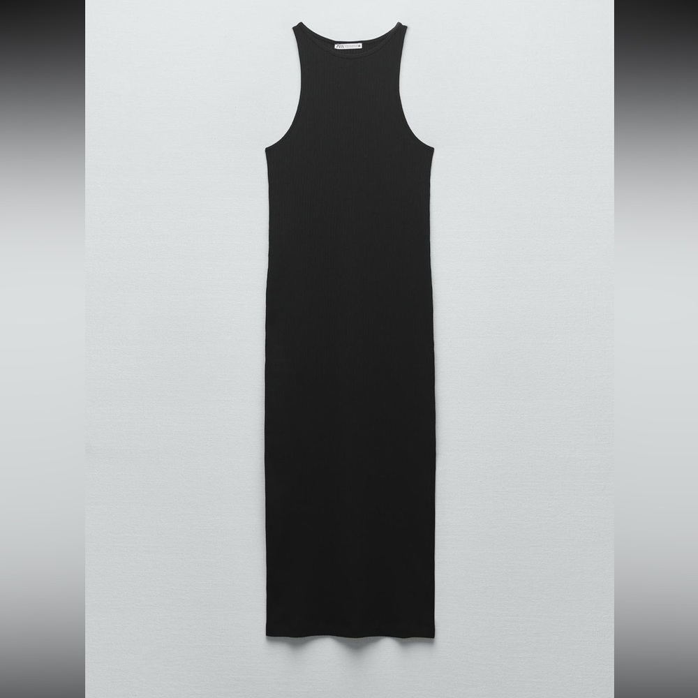 Ribbed Halter Midi Dress